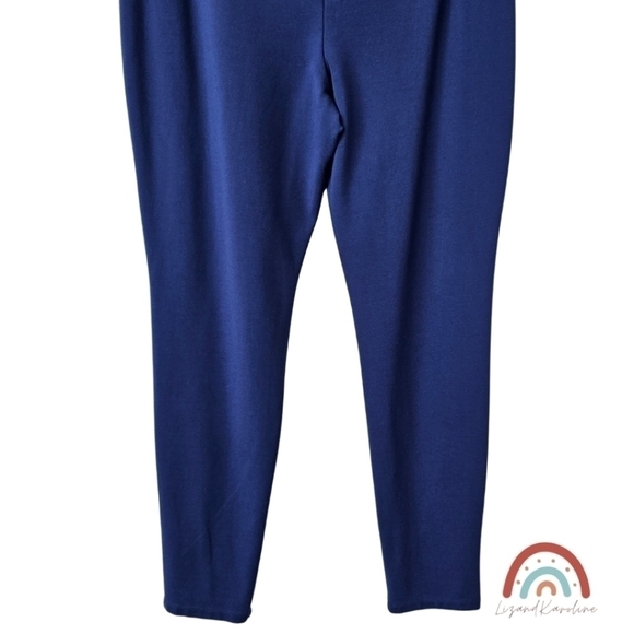 Chico's Ponte Knit Pull On High Waist Blue Leggings Pants - Picture 7 of 8